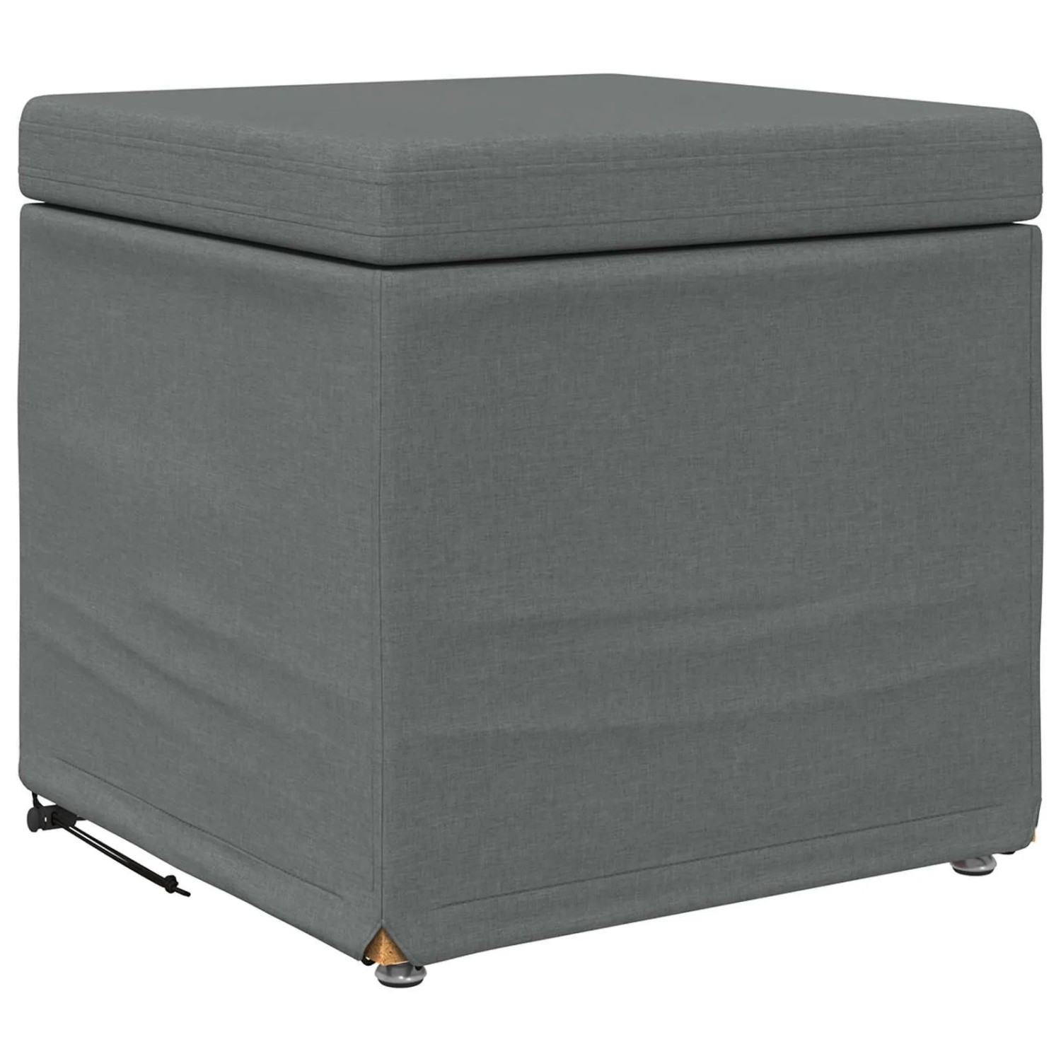 vidaXL Hocker Dunkelgrau 41 x 41 x 40 cm Stoff und Pressholz 876744