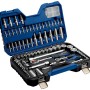 LUX Steckschlüsselsatz STS-89 Comfort, 89-teilig im blauen Koffer, verschiedene Schraubenschlüssel und Bits.