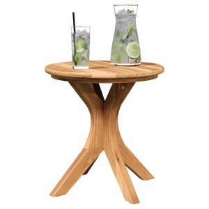 vidaXL Beistelltisch Braun 40 x 40 x 41 cm Teak-Massivholz 42006357
