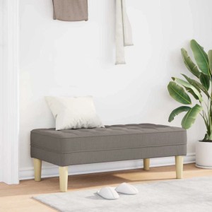 vidaXL Bank Taupe 113 x 57 x 39 cm Stoff 42001940