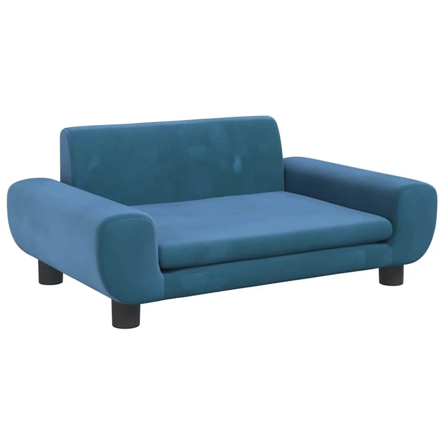 vidaXL Kindersofa Blau 70x45x33 cm Samt 3196386
