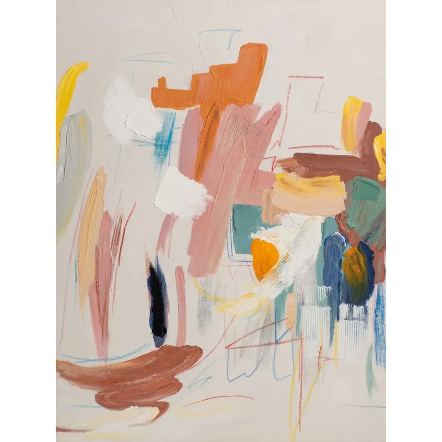 Art Universe Leinwandbild Geheimnis der Farben 90 x 120 cm
