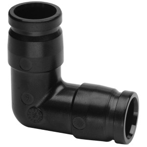 Georg Fischer iFit Winkel 90° für 16/20 mm Mehrschichtverbundrohre, schwarz.