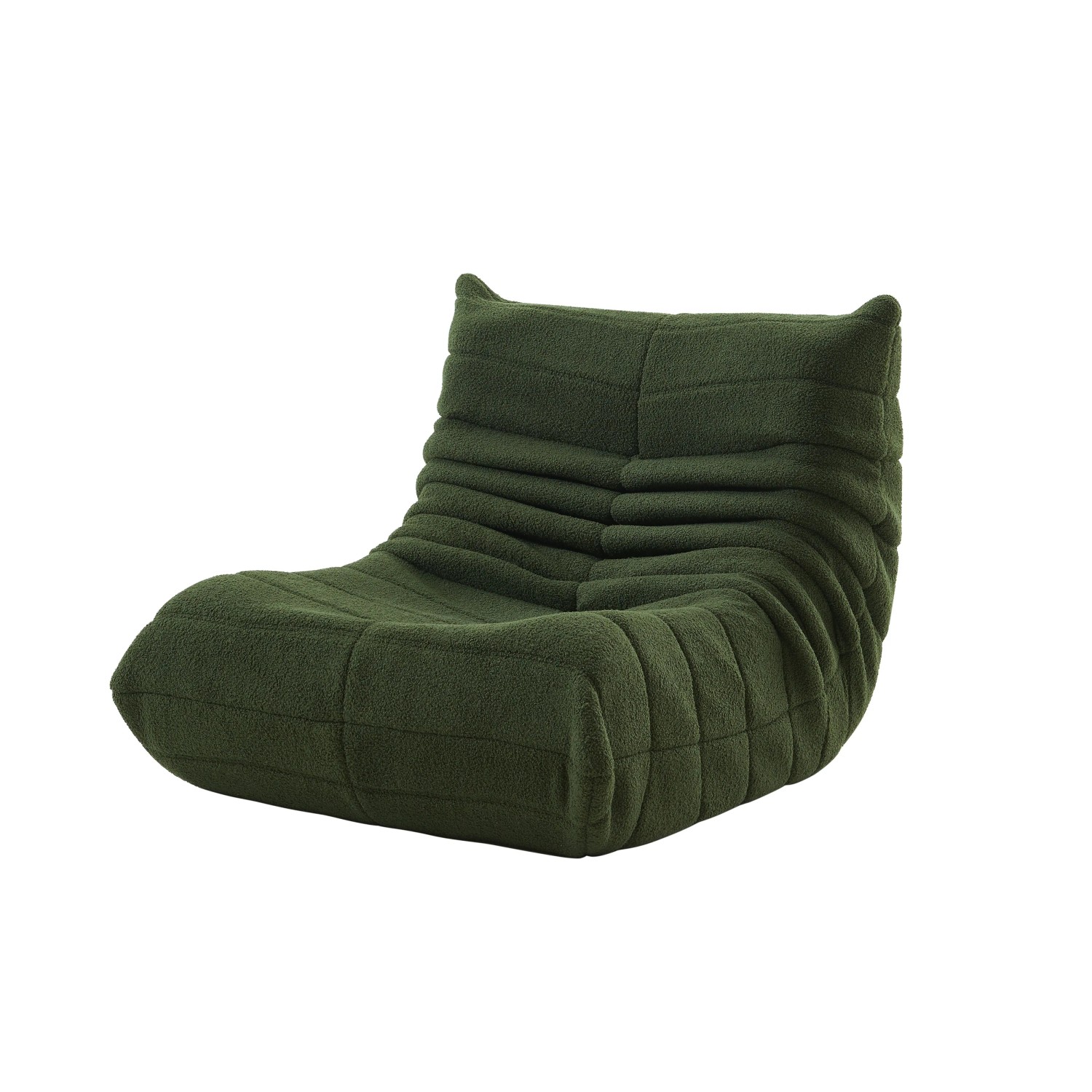 okwish Bodensofa mit Rückenlehne Faltbar Wohnzimmer 91.5x101x72cm Grün