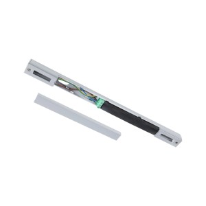 Paulmann URail Mitteleinspeisung Chrom matt, 30,4 cm, mit offenem Gehäuse und sichtbarer Zigbee 3.0 Steuerung für LED-Schienensysteme.