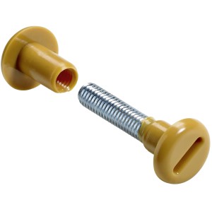 Hettich Verbindungsschraube M6, 34-45 mm, beige, 10er-Set für Möbelausstattung.