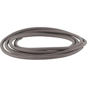 Graues 3-adriges Textilkabel als Meterware für Lampenbau.