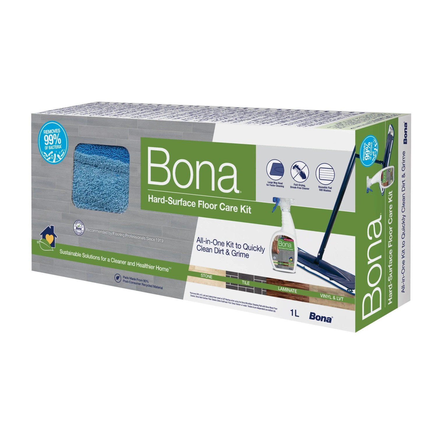 Bona Stein-, Fliesen- & Laminatreinigungsset 1,