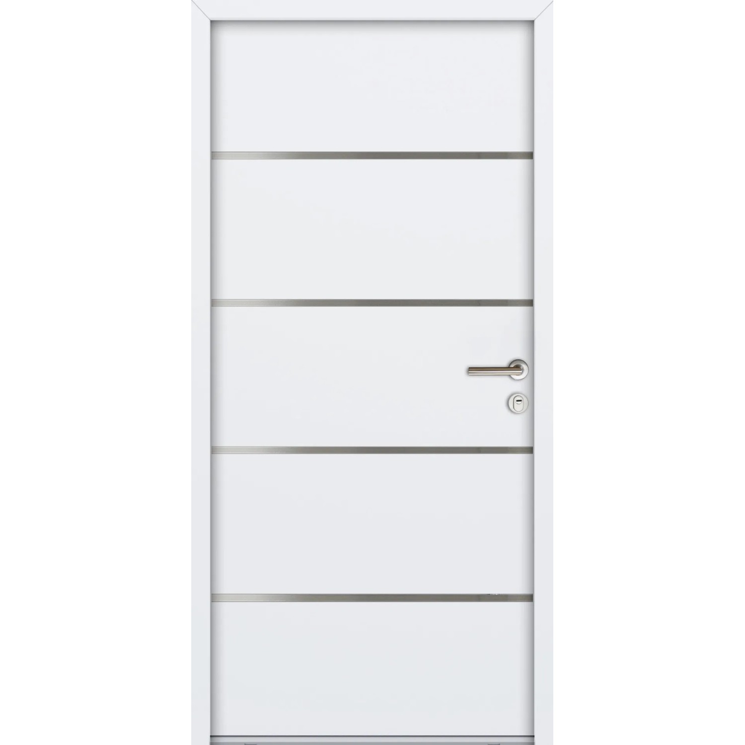 FM Türen NBT56 Modell 02 900 x 1900 Weiß Rechts