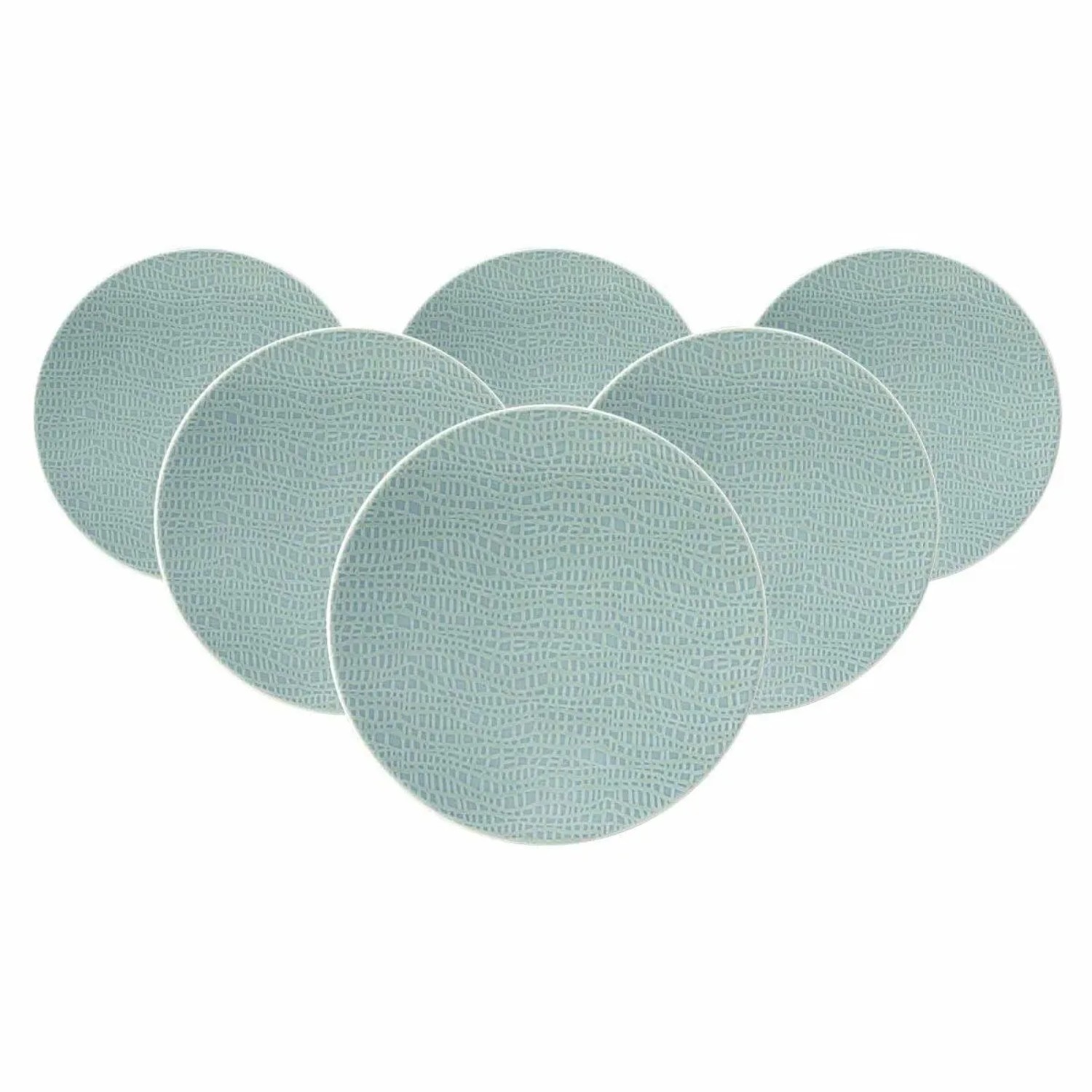 Seltmann Weiden Life Fashion Brotteller 16,5 cm 6er Set Green Chic