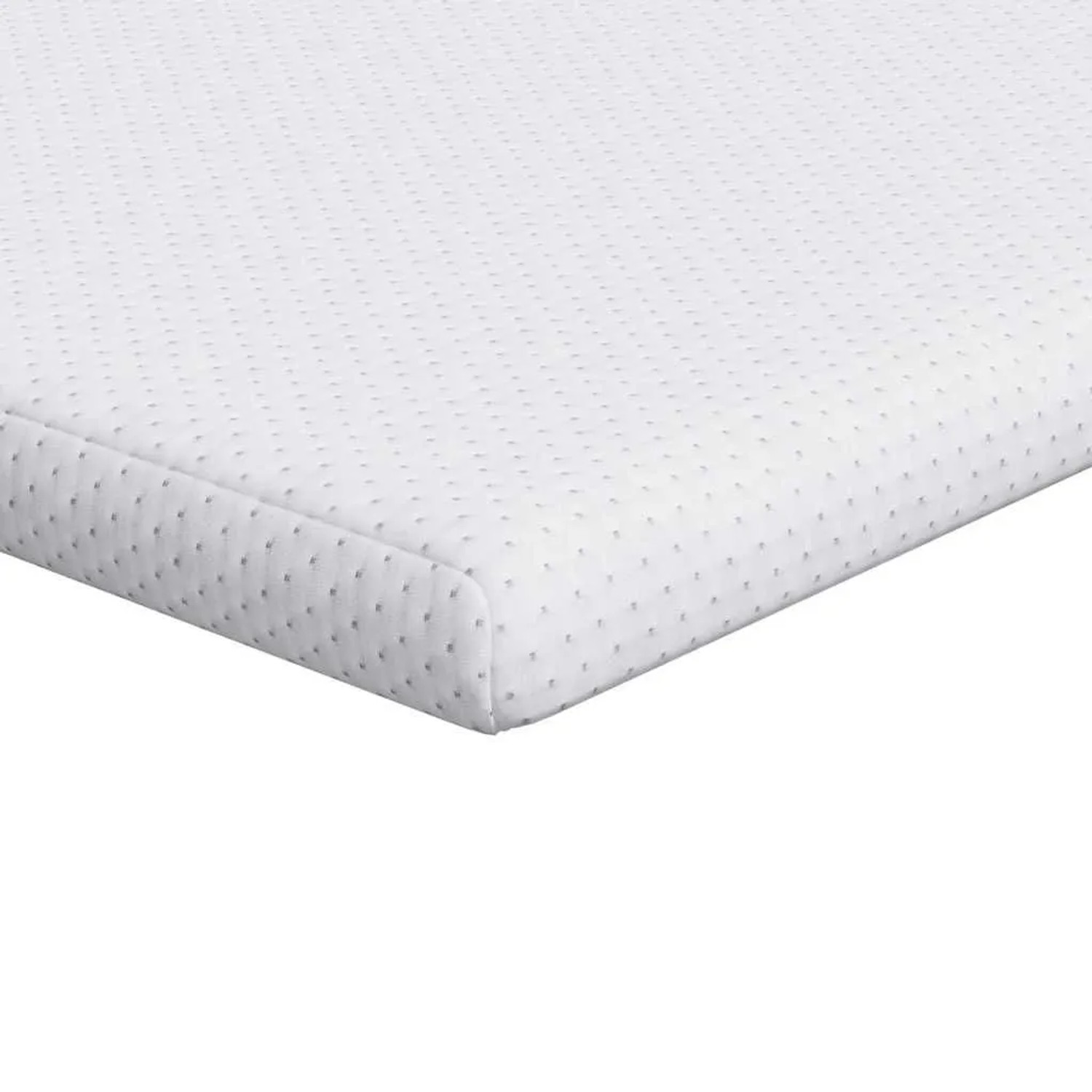 vidaXL Matratzenauflage Weiß 160 x 200 cm Jacquard Stoff 4106206