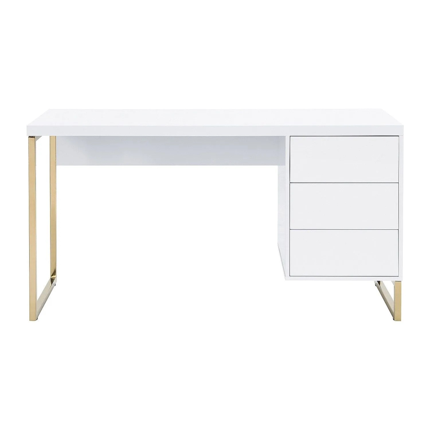 Vente-unique Schreibtisch Timfia Weiß 140 cm