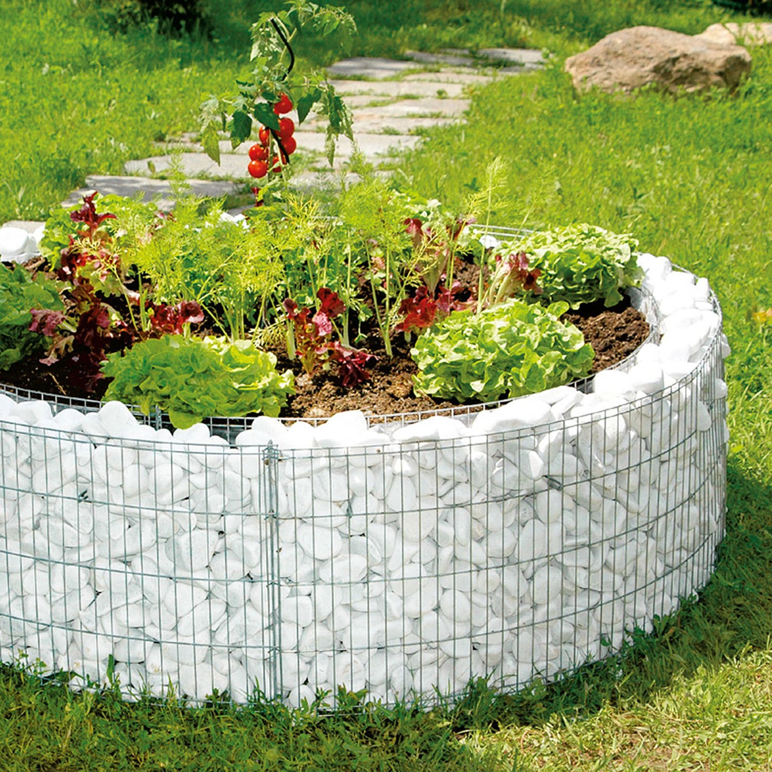 Bellissa GabionenHochbeet Rund 40 cm x Ø 146 cm bei OBI