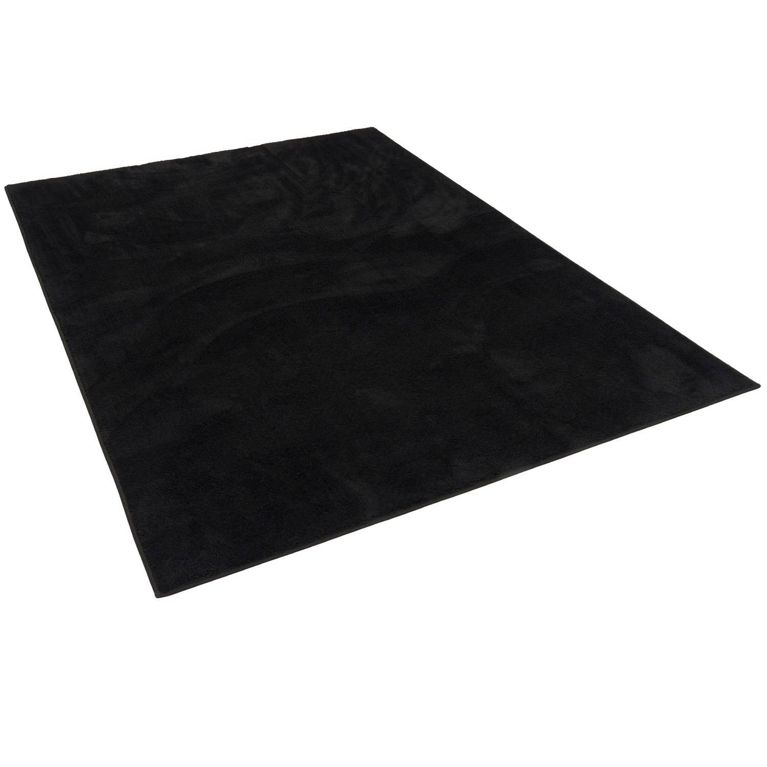 Pergamon Luxus Super Soft Hochflor Langflor Teppich Melia Schwarz 120x170cm günstig online kaufen