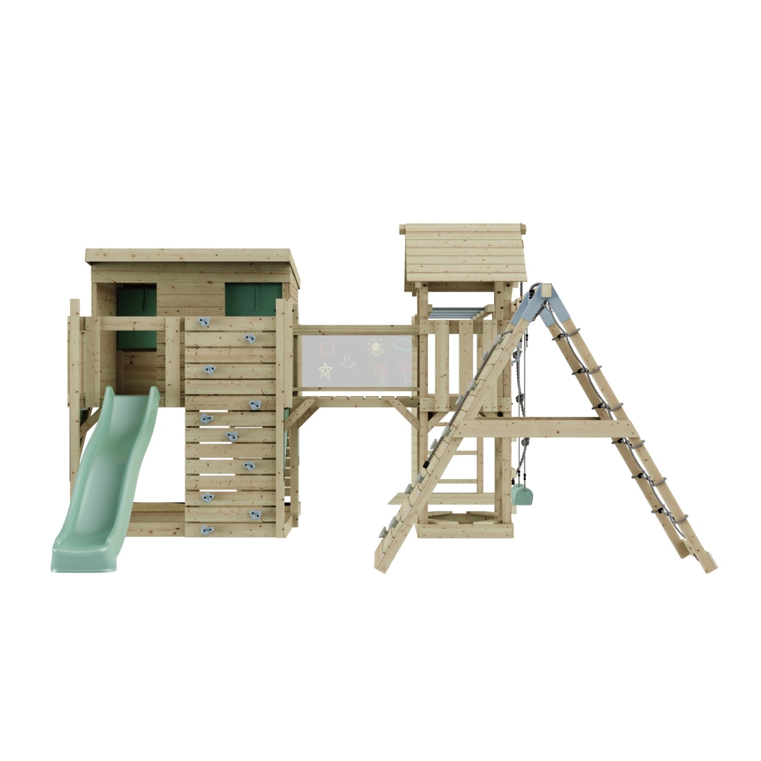 OutdoorToys Spielturm Bene mit Kinderschaukel Mintgrün günstig online kaufen