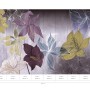Erismann Fototapete ELLE Decoration AMARYLLIS violett mit floralem Muster.