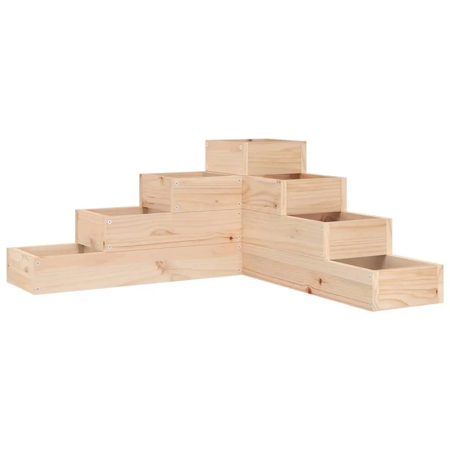 vidaXL Pflanzentreppe 4 Stufen 80,5x79x36 cm Massivholz Kiefer 825317