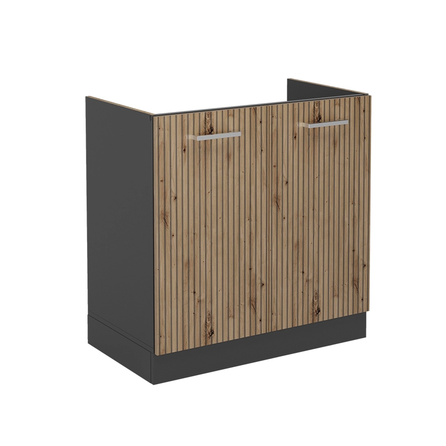 Vicco Spülenunterschrank R-Line Artisan-Eiche/Anthrazit 80 cm ohne Arbeitsplatte