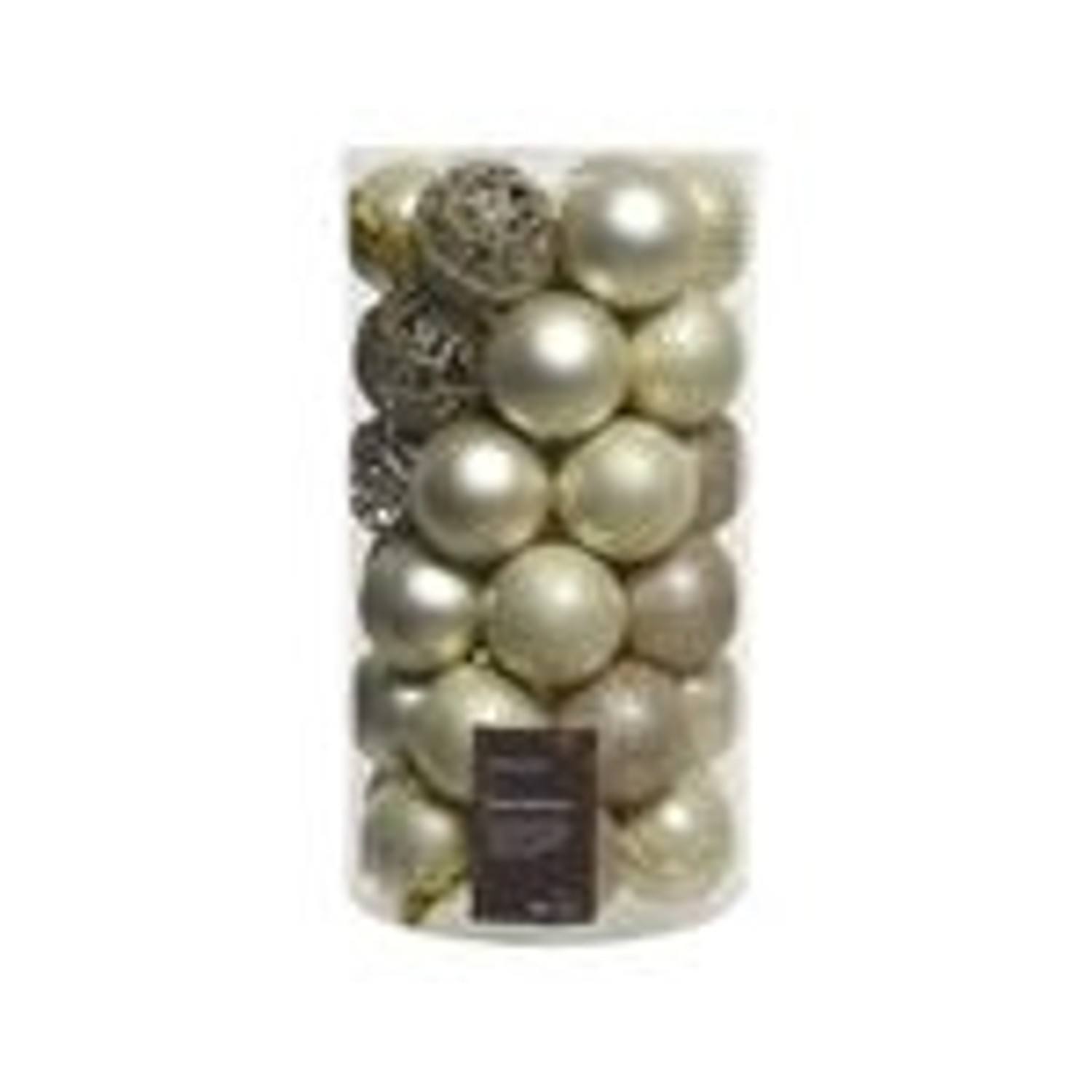 Thumbnail - Kaemingk Weihnachtsbaumkugeln Kunststoff Ornamente 6 cm 37 Stueck Perle