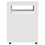 vidaXL Badschrank Schmal mit Rollen Weiß Holzwerkstoff 855268_4