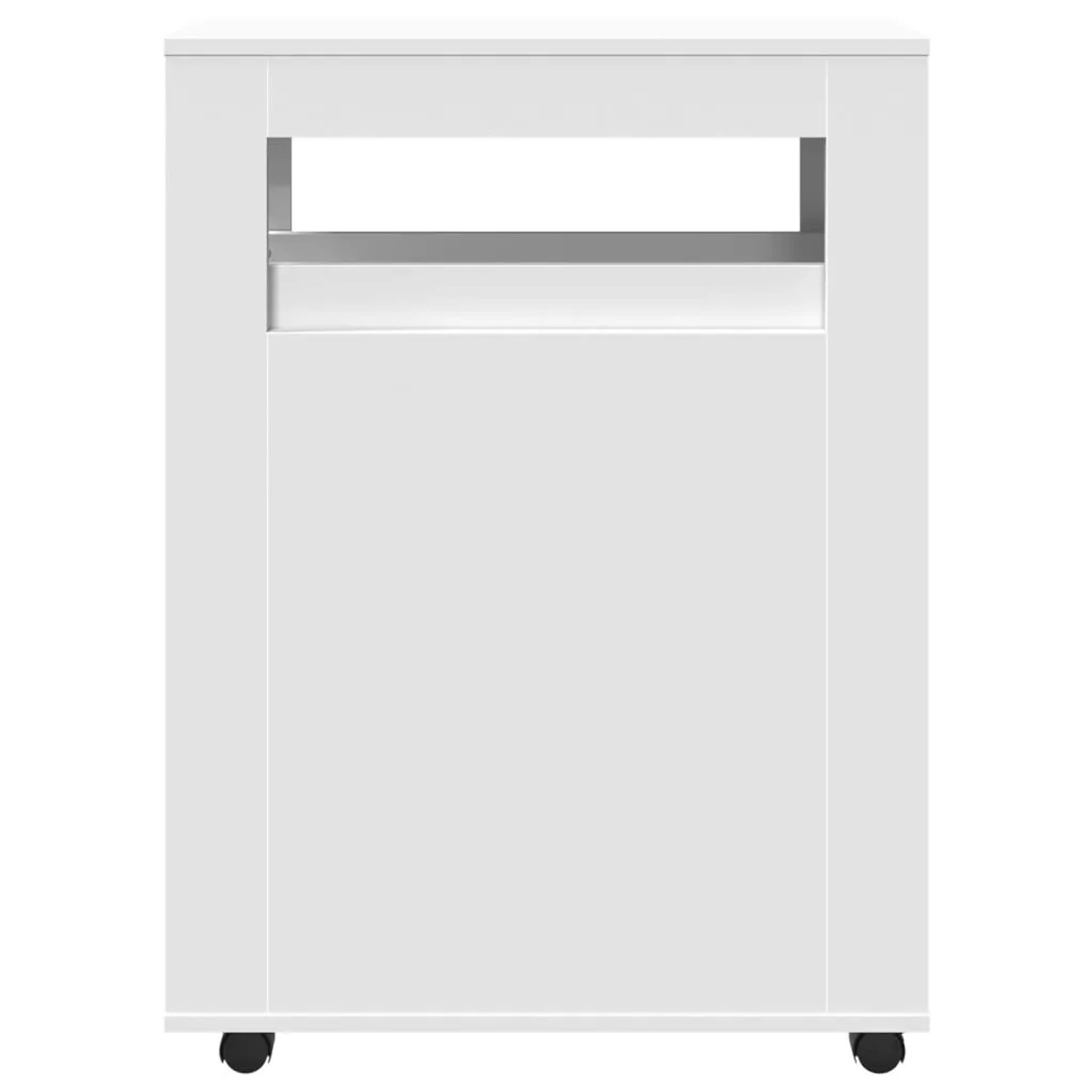 vidaXL Badschrank Schmal mit Rollen Weiß Holzwerkstoff 855268_4