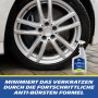 Michelin Profi Felgenreiniger 650ml neben Alufelge. Autopflege für glänzende Felgen.