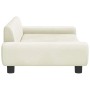vidaXL Hundebett Creme 100x54x33 cm Samt 171987_4