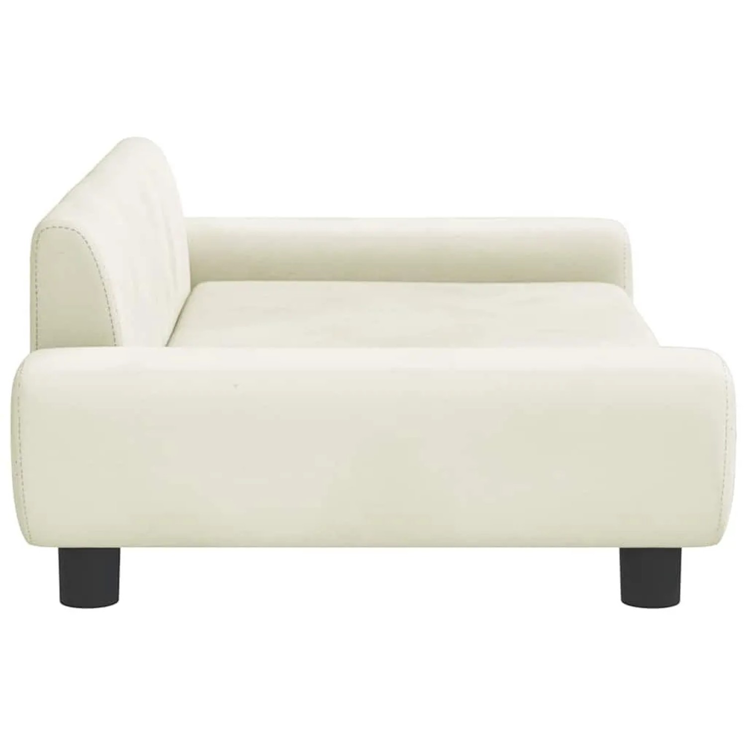 vidaXL Hundebett Creme 100x54x33 cm Samt 171987_4