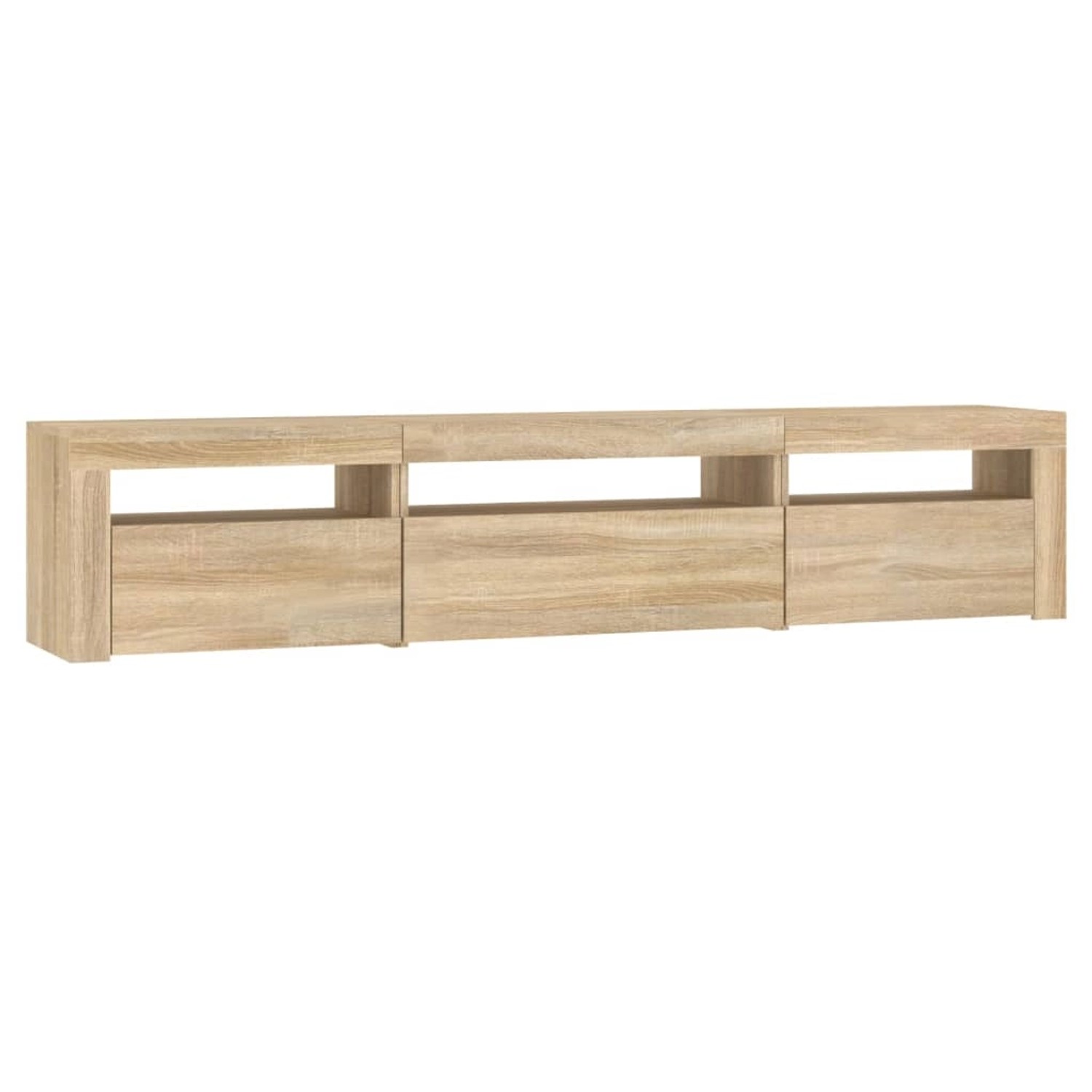 VidaXL TV-Schrank mit LED-Leuchten Sonoma-Eiche 195x35x40 cm günstig online kaufen