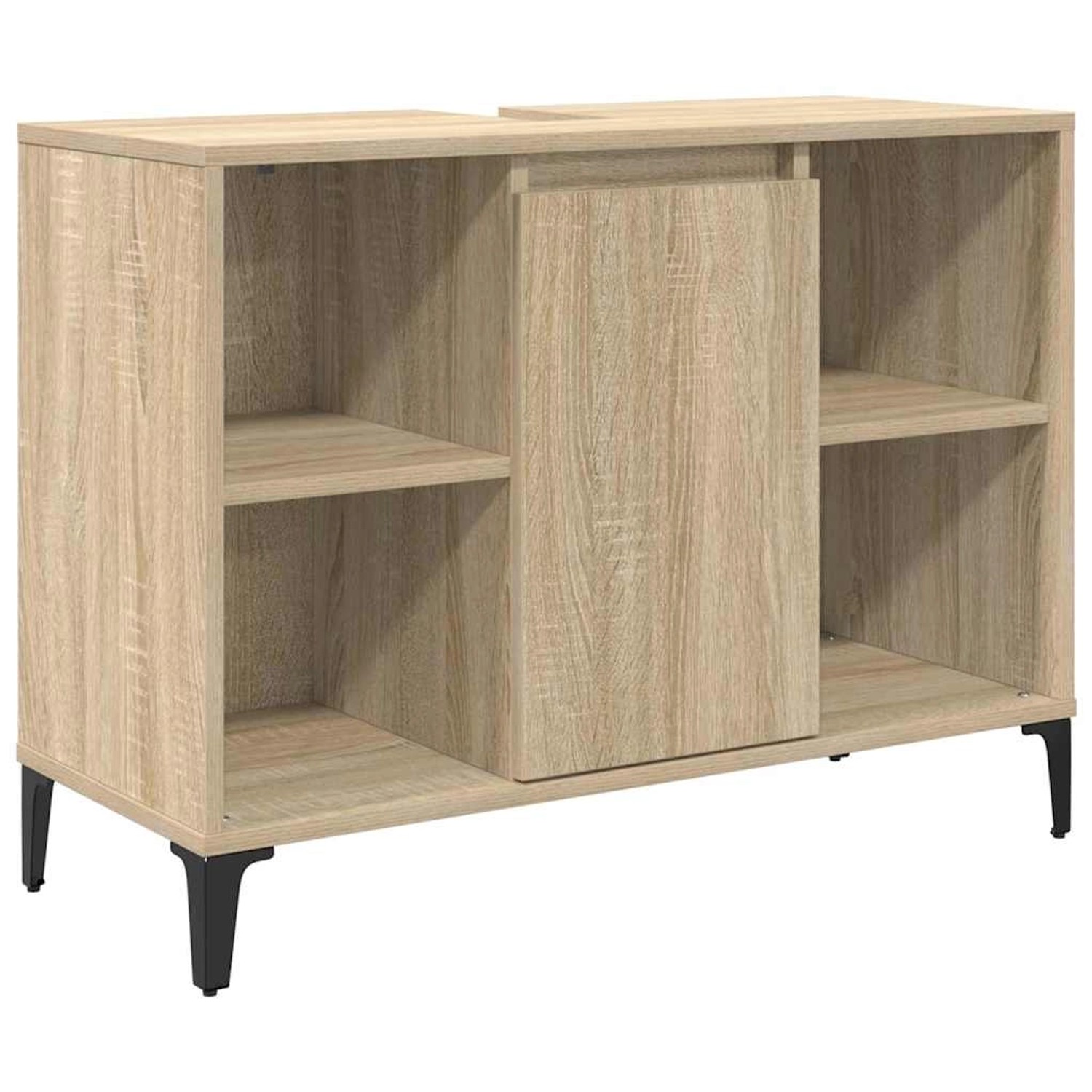 vidaXL Waschbeckenunterschrank mit Regal Sonoma-Eiche 80 x 33 x 60 cm 88127 günstig online kaufen