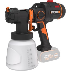 Worx WX020.9 Farbsprühgerät, 20V Akku-Gerät ohne Akku/Ladegerät.