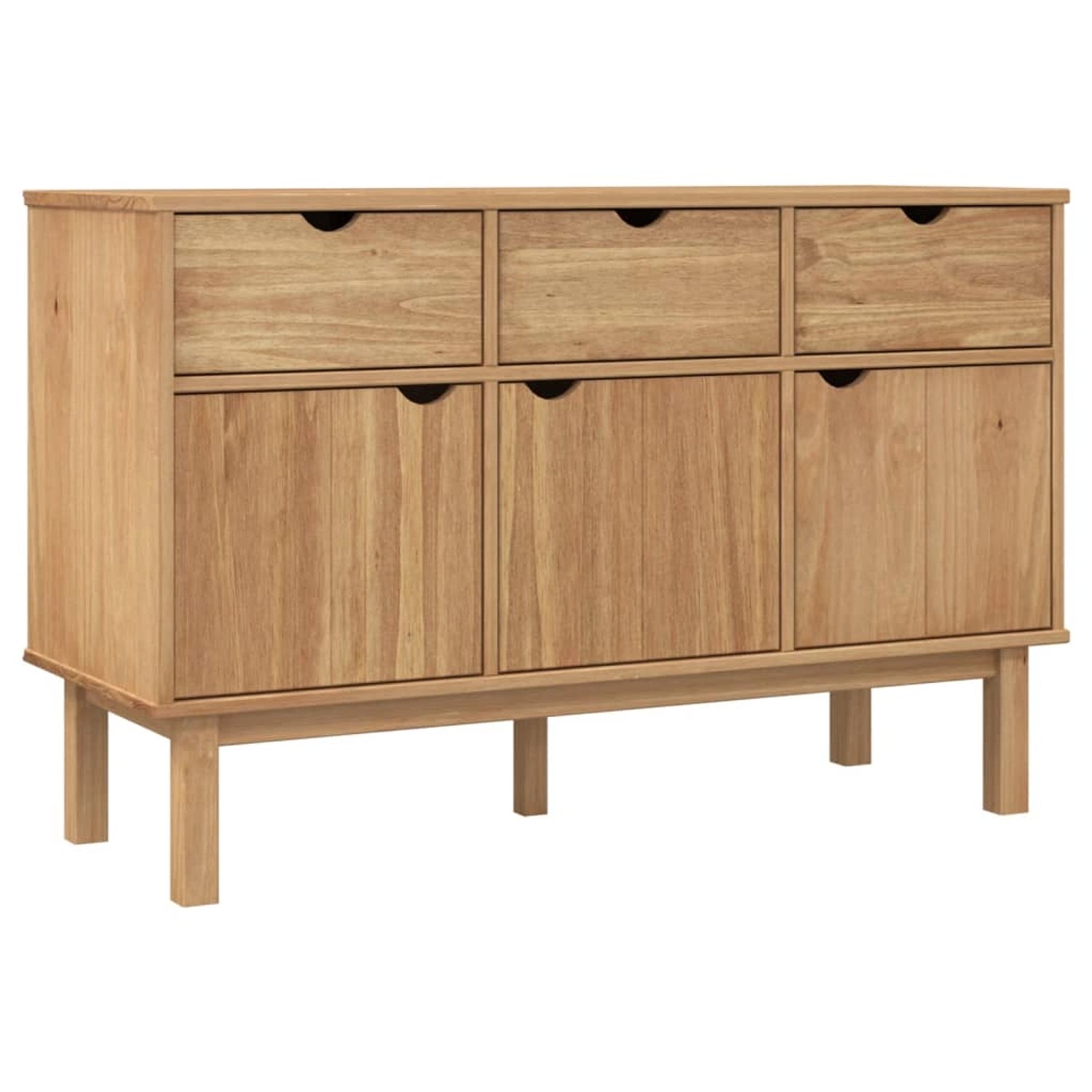 vidaXL Sideboard OTTA 114x43x73,5 cm Massivholz Kiefer 351297 günstig online kaufen