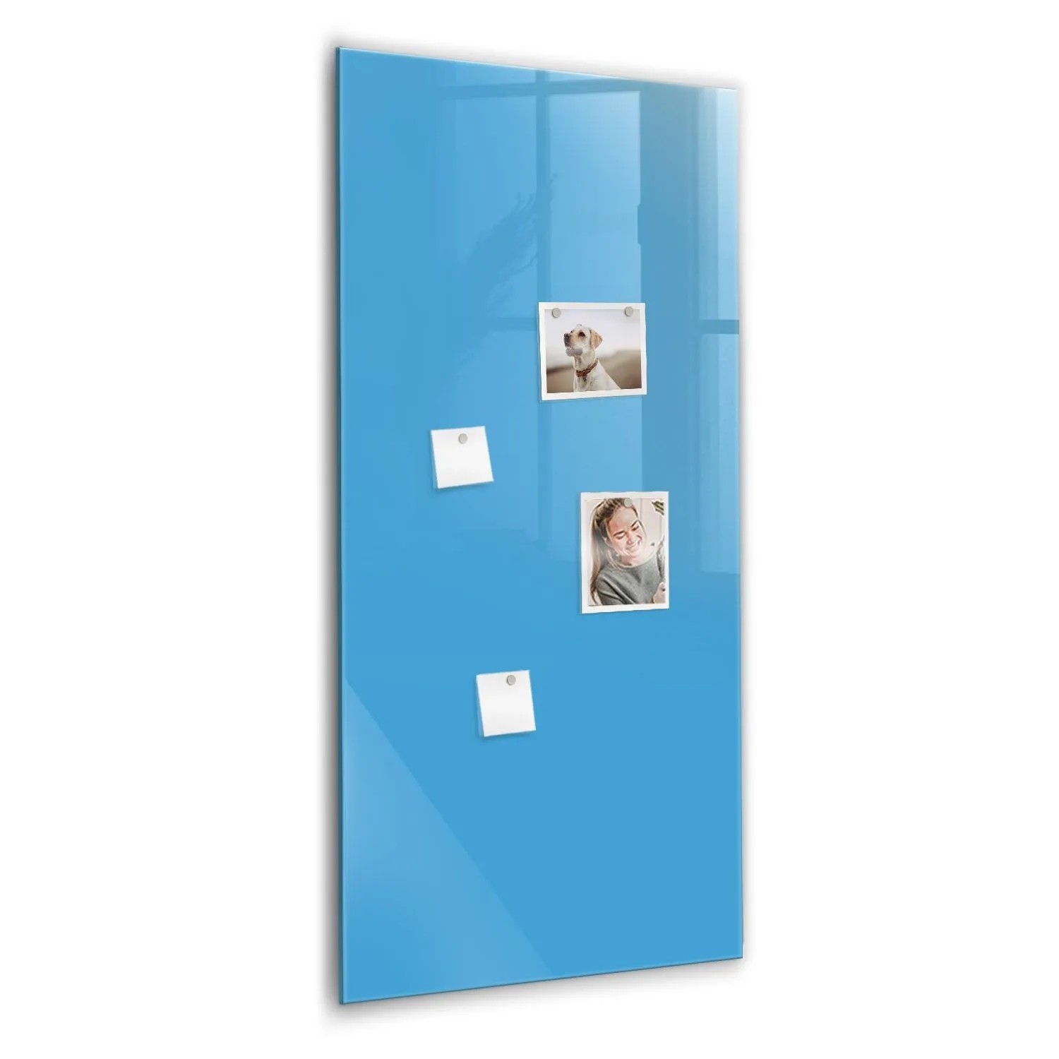 Tulup Glasmagnettafel Blaue Farbe 60x120 cm Glastafel Magnetisch Beschreibb günstig online kaufen