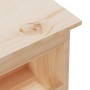 Detailaufnahme: vidaXL Flurbank aus Kiefernholz, Möbel für den Eingangsbereich.