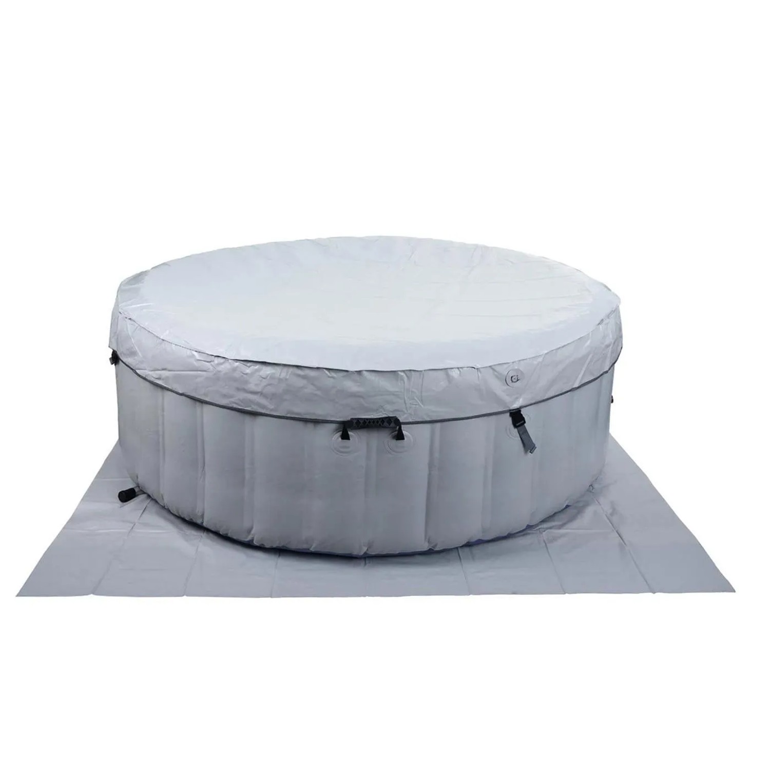 MCW Whirlpool N97 Ersatz-Pool 5 Personen Aufblasbar Rund Ø198cm Grau-Blau_9