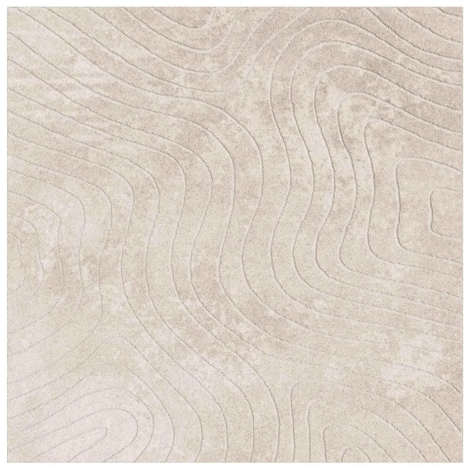 vidaXL Bereichsteppiche PALMERAS Beige 200 x 200 cm Polyester 42022643