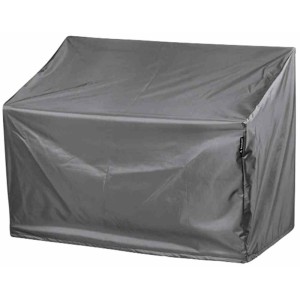 Aerocover Schutzhülle für Gartenbank, anthrazit, 130x75x65-85 cm.