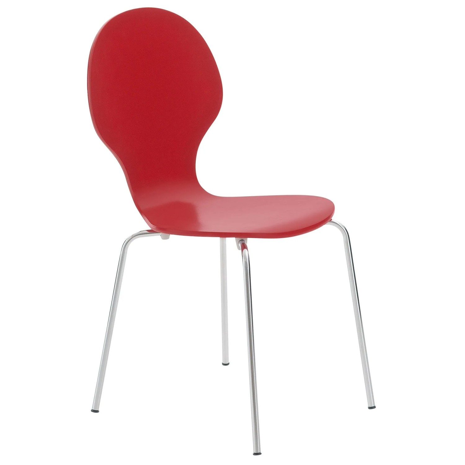 DELUKE Besucherstuhl ATHENS Holz Rot 43x45x86cm Konferenzstuhl Wartezimmers günstig online kaufen