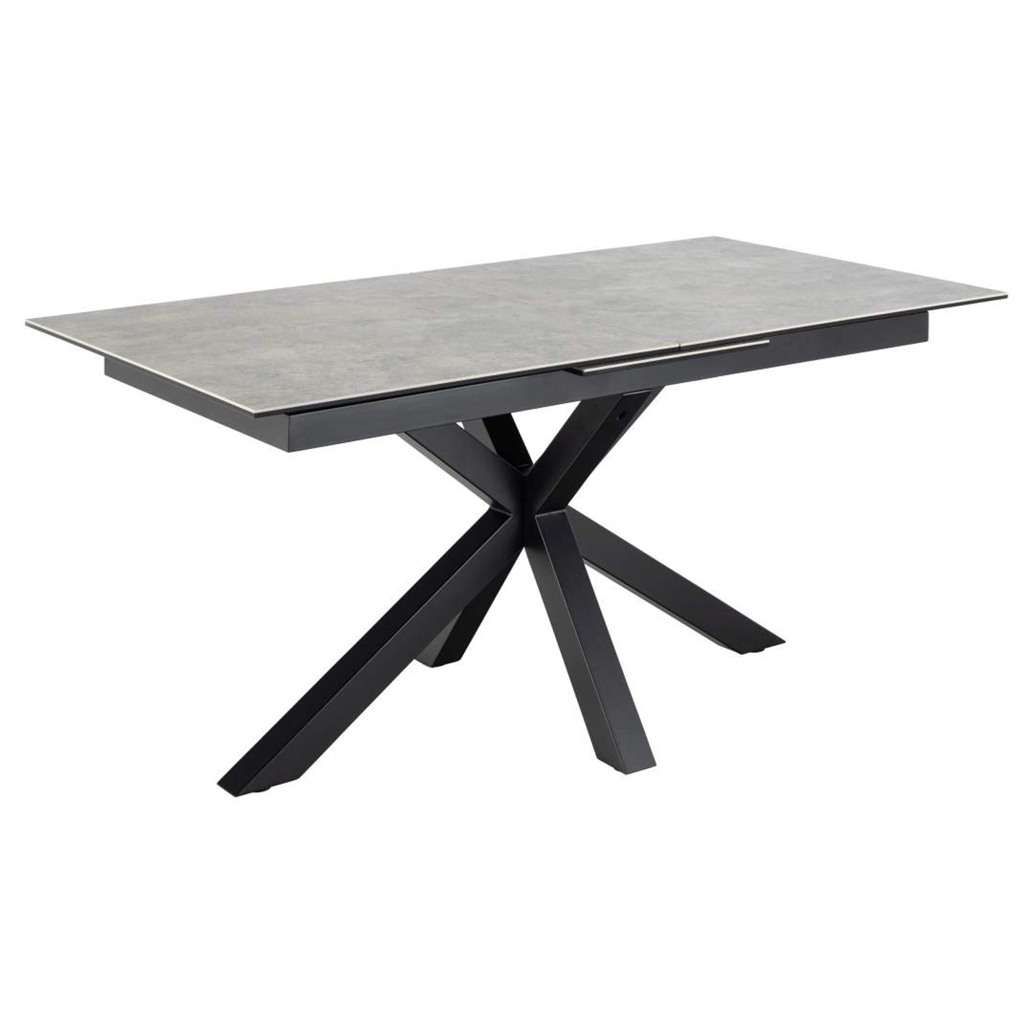 ebuy24 Heaven Esstisch 90x168/210cm inkl 1 Zusatzplatte Grau günstig online kaufen