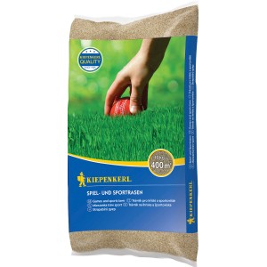 Kiepenkerl Sport- und Spielrasen, 10kg Sack. Strapazierfähiger Rasensamen für den Garten.