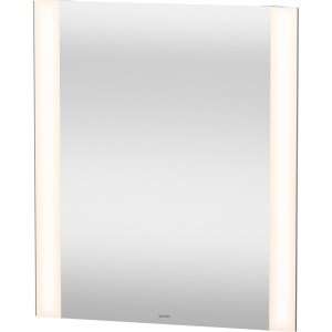 Duravit Leuchtspiegel mit seitlicher LED-Beleuchtung, 70x60 cm, für Badezimmer.