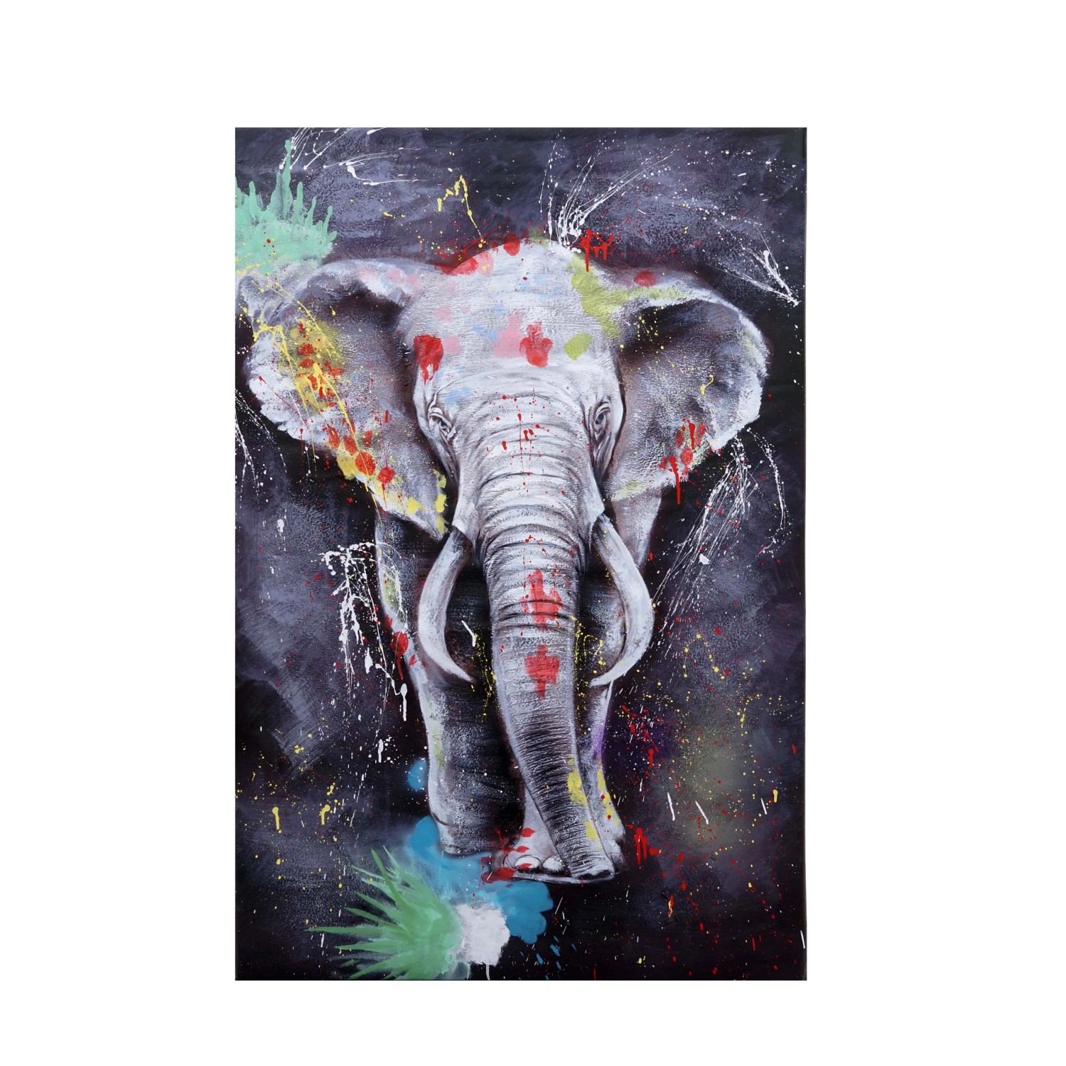 MCW Ölgemälde Elefant H25 Handgemalt 150x100cm günstig online kaufen