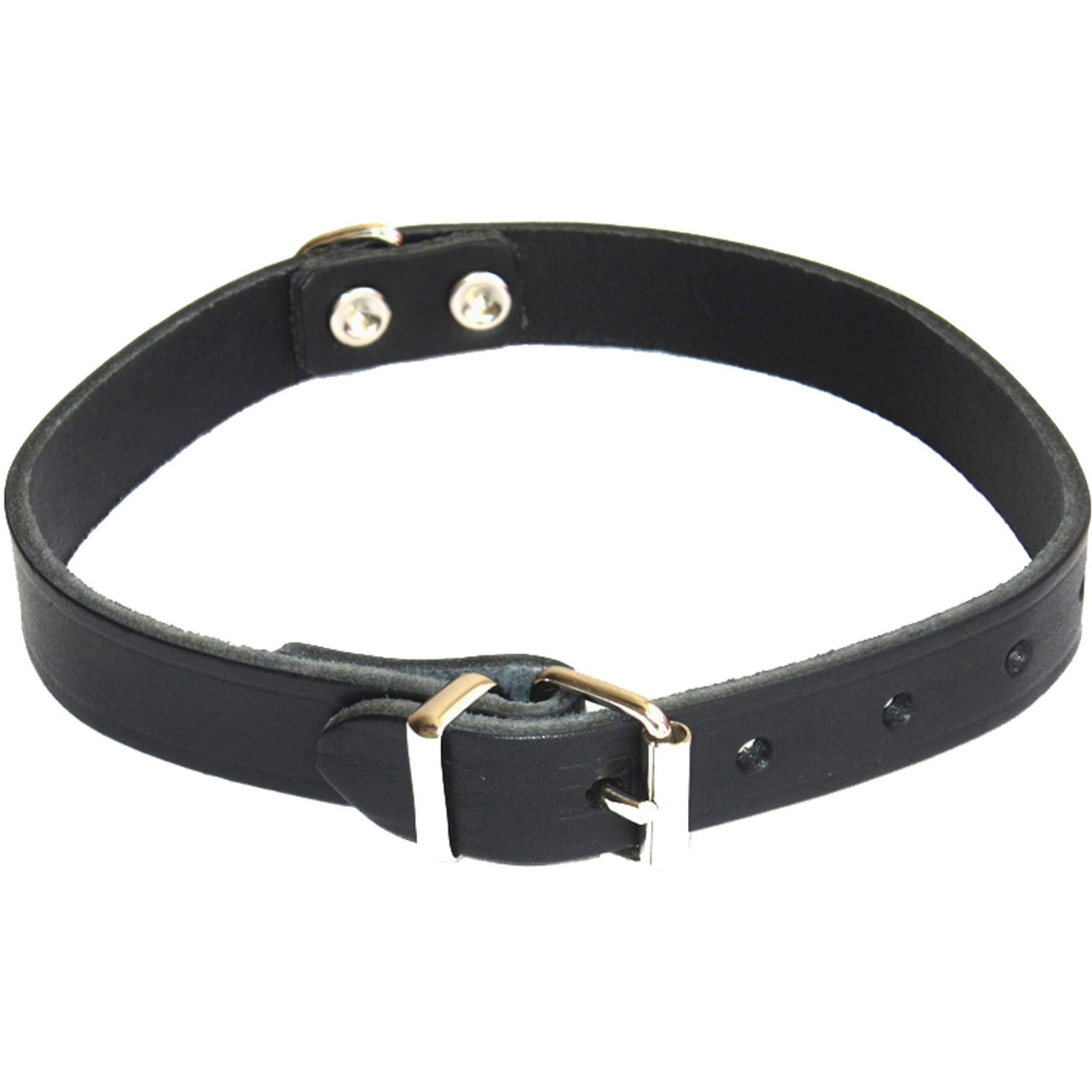 Heim Hundehalsband Softleder Breite 20 mm Länge 50 cm Schwarz