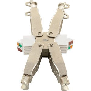 Schwaiger CAT 6A Keystone Verbinder mit Zinkdruckgussgehäuse für Netzwerktechnik.