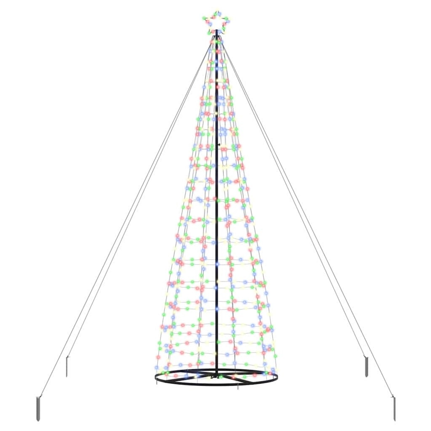 vidaXL LED Weihnachtsbaum mit 800 LEDs Mehrfarbig 400 cm Eisen 42018763