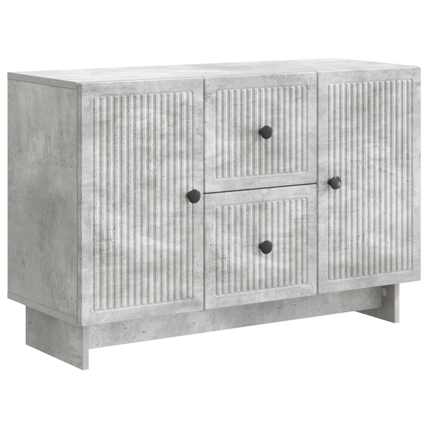 vidaXL Sideboard Betongrau 89 x 34,5 x 60 cm Holzwerkstoff 893968