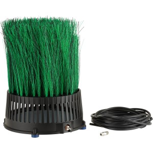 Oase OxyTex 1000 Teichbelüfter mit grünen Fasern und schwarzem Gehäuse.
