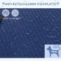 Detailaufnahme: Blaue, rutschfeste Gummi-Tischplatte des PawHut Trimmtisch mit Wasser.