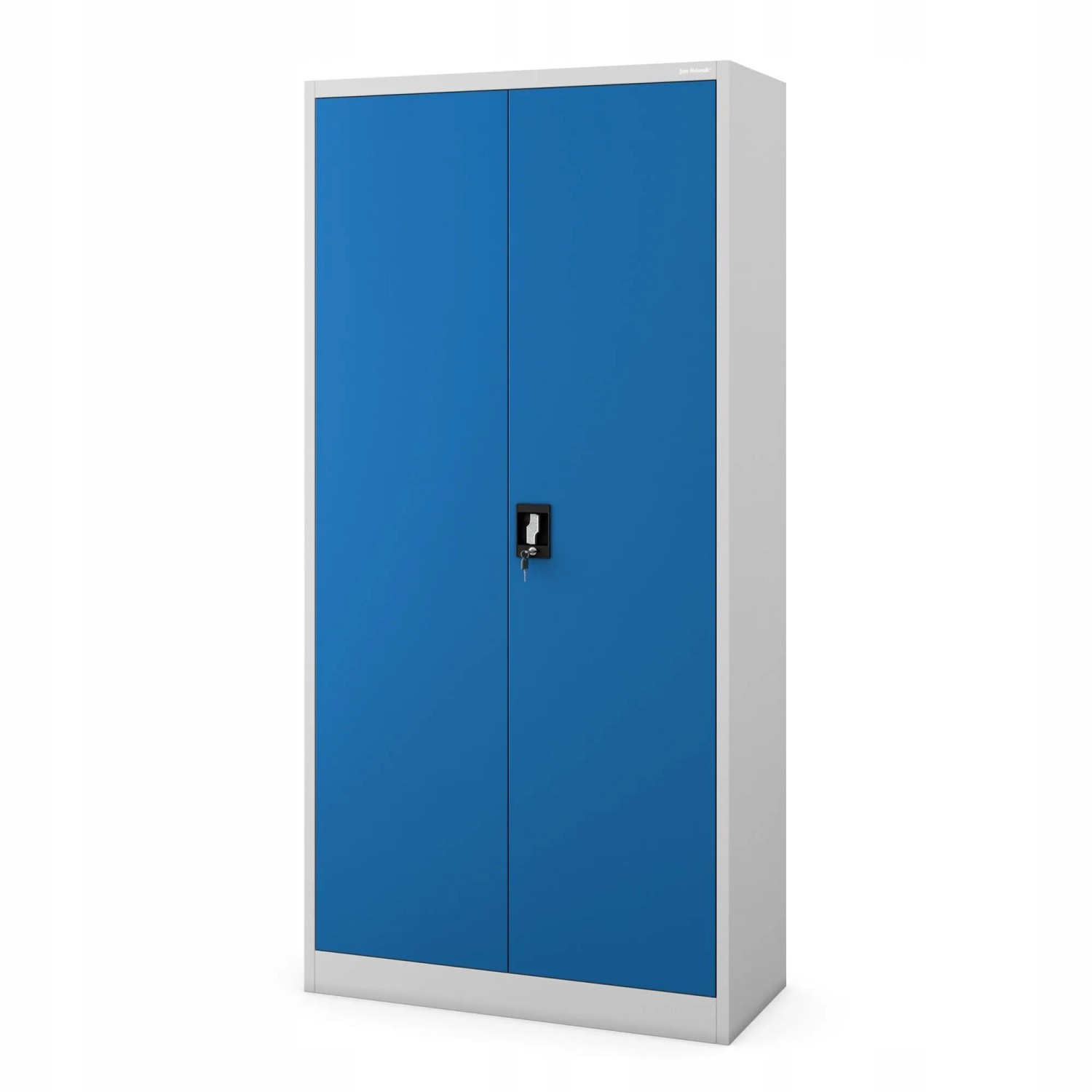 Jan Nowak Mehrzweckschrank Dawid 185 x 90 x 45 cm Lichtgrau Blau