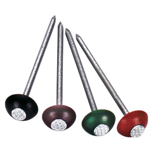 Super-Nägel Rot, 200 Stück, zur Befestigung von Bitumenwellplatten.